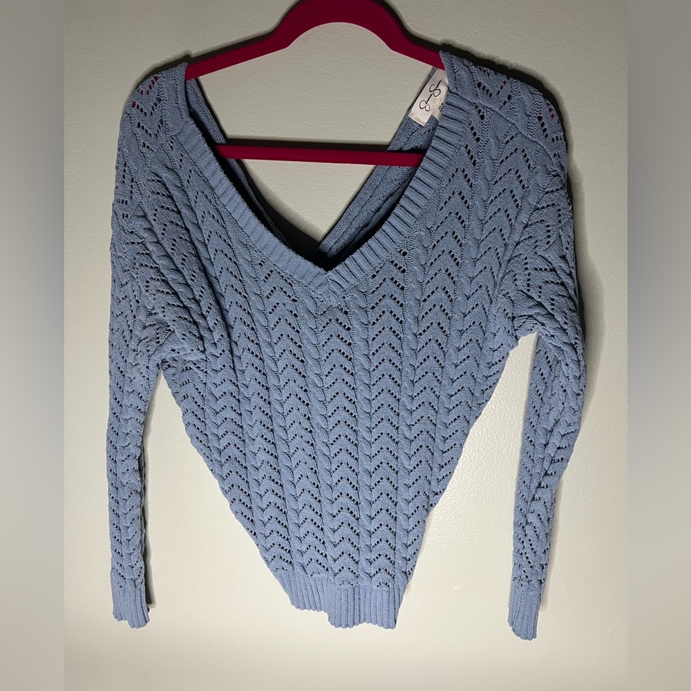 Jessica Simpson sweater, size M, color blue
